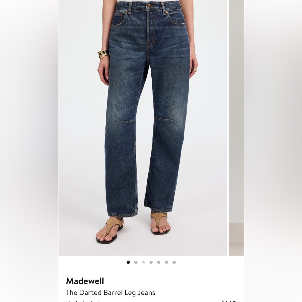 Madewell The Darted Barrel Leg Jeans